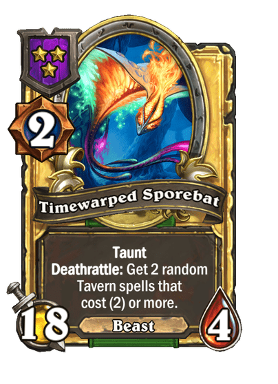 Timewarped Sporebat Hearthstone kártya