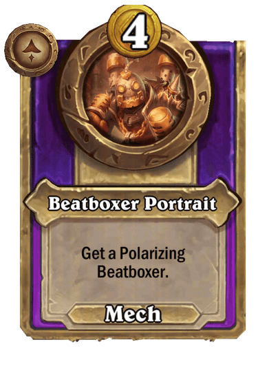 Beatboxer Portrait Hearthstone kártya