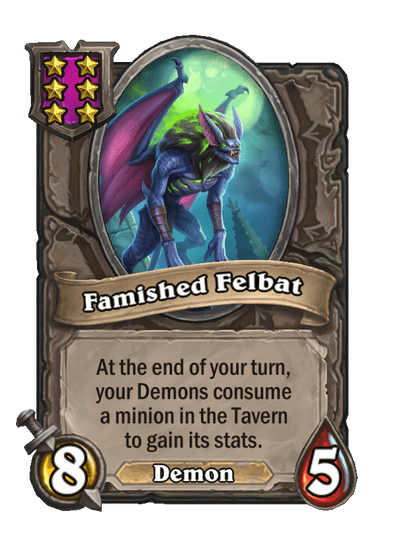 Famished Felbat Hearthstone kártya