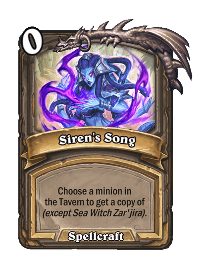 Siren's Song Hearthstone kártya