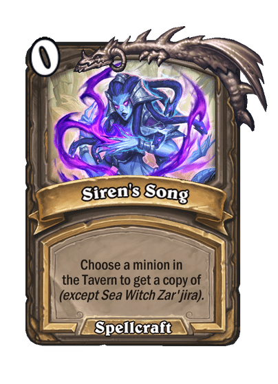 Siren's Song Hearthstone kártya