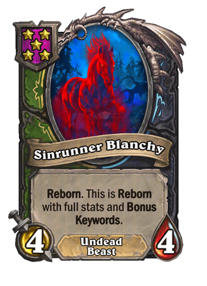 Sinrunner Blanchy Hearthstone kártya