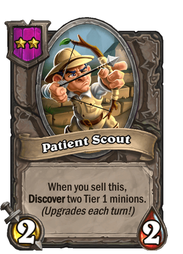 Patient Scout Hearthstone kártya