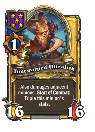 Timewarped Ultralisk Hearthstone kártya
