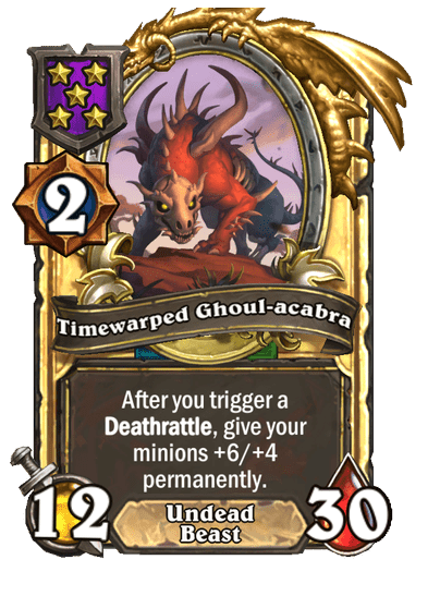 Timewarped Ghoul-acabra Hearthstone kártya