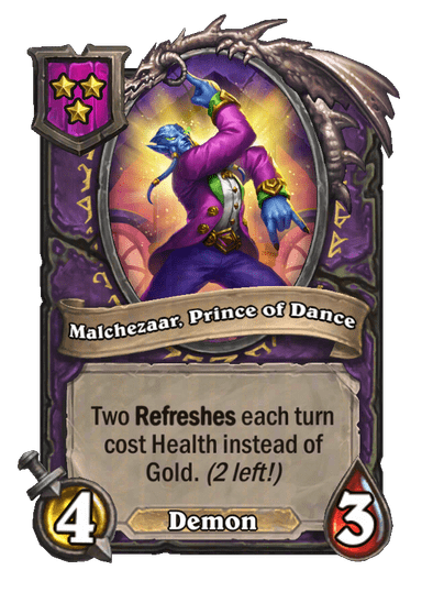 Malchezaar, Prince of Dance Hearthstone kártya