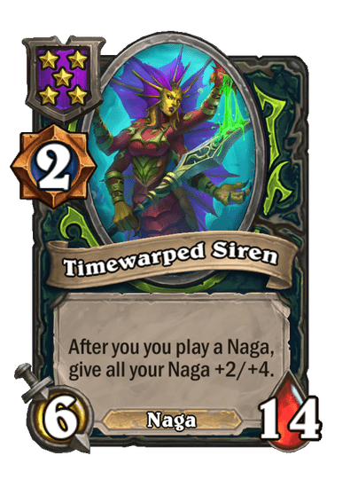 Timewarped Siren Hearthstone kártya