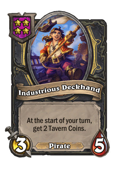 Industrious Deckhand Hearthstone kártya