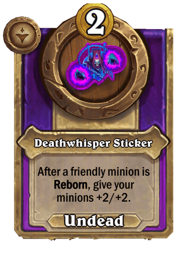Deathwhisper Sticker Hearthstone kártya