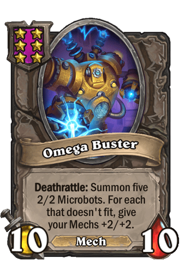 Omega Buster Hearthstone kártya