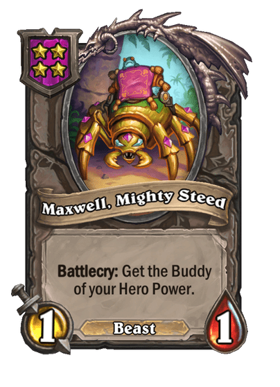 Maxwell, Mighty Steed Hearthstone kártya
