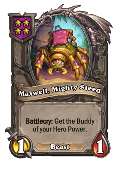 Maxwell, Mighty Steed Hearthstone kártya