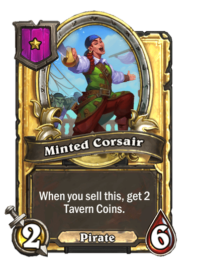 Minted Corsair Hearthstone kártya