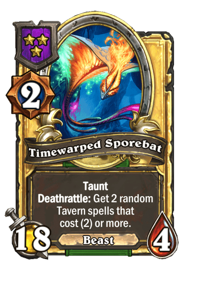 Timewarped Sporebat Hearthstone kártya