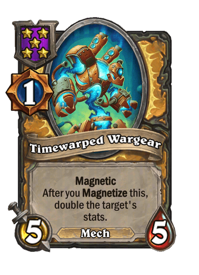 Timewarped Wargear Hearthstone kártya