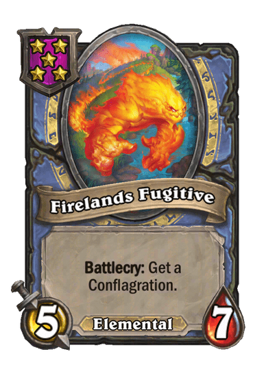 Firelands Fugitive Hearthstone kártya