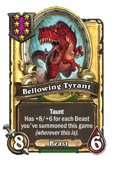 Bellowing Tyrant Hearthstone kártya