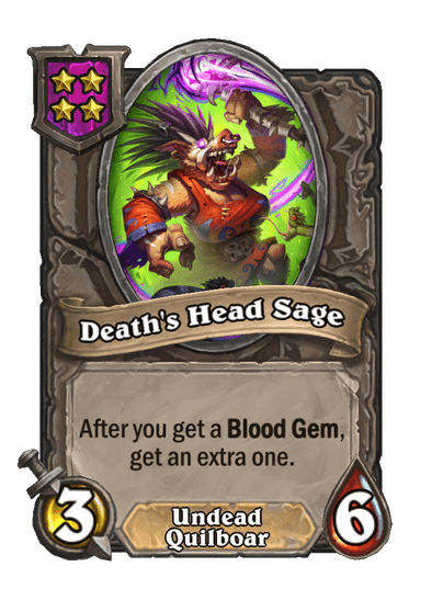 Death's Head Sage Hearthstone kártya