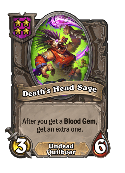 Death's Head Sage Hearthstone kártya