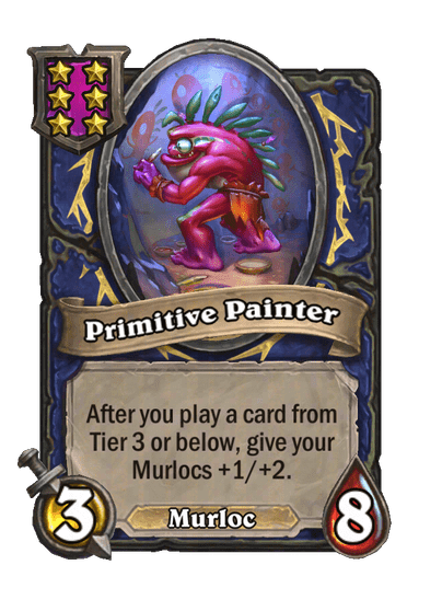 Primitive Painter Hearthstone kártya