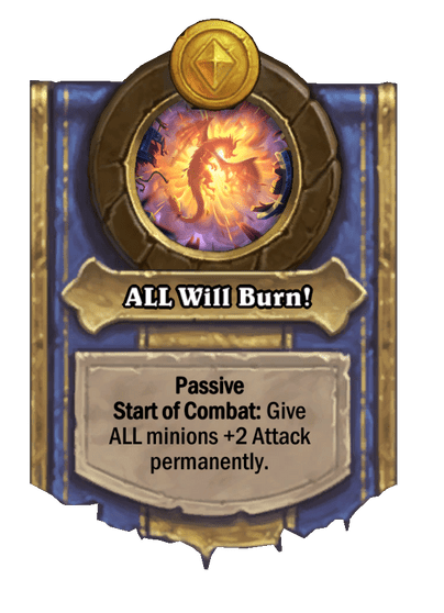 ALL Will Burn! Hearthstone kártya