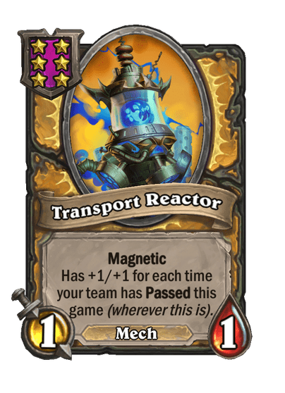 Transport Reactor Hearthstone kártya