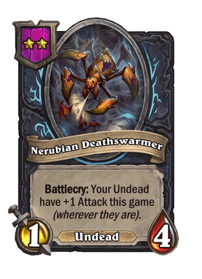 Nerubian Deathswarmer Hearthstone kártya