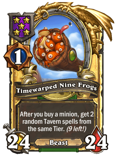 Timewarped Nine Frogs Hearthstone kártya