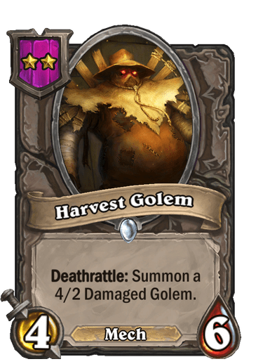 Harvest Golem Hearthstone kártya