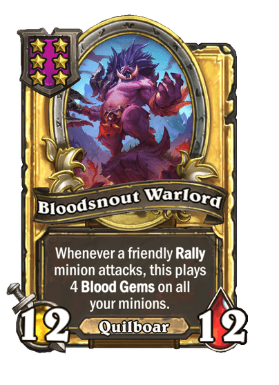 Bloodsnout Warlord Hearthstone kártya