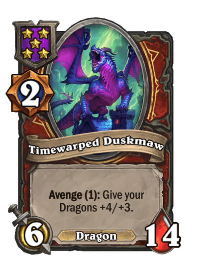 Timewarped Duskmaw Hearthstone kártya