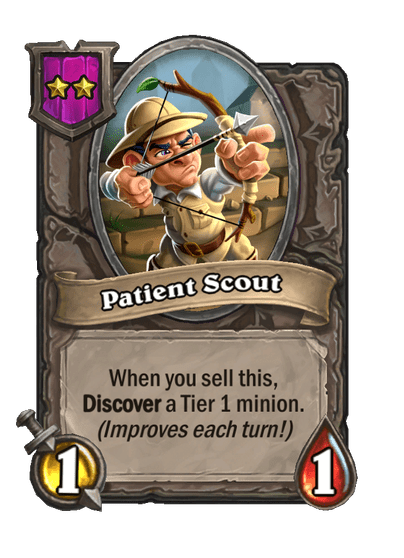 Patient Scout Hearthstone kártya