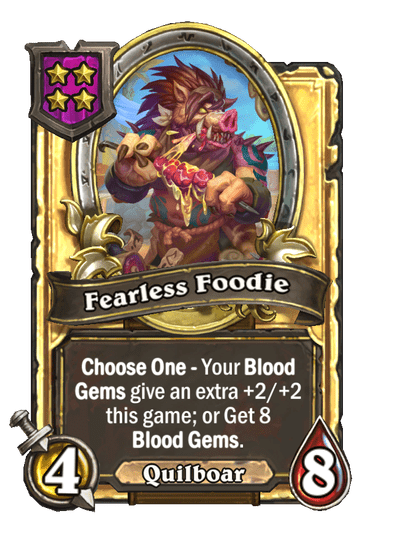 Fearless Foodie Hearthstone kártya