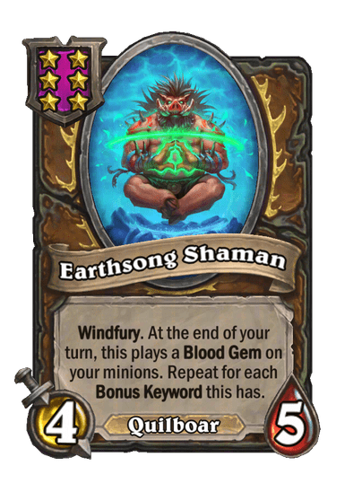 Earthsong Shaman Hearthstone kártya