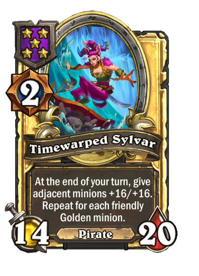 Timewarped Sylvar Hearthstone kártya