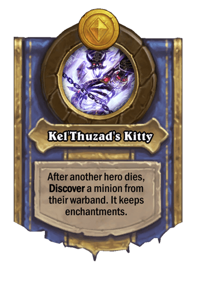Kel'Thuzad's Kitty Hearthstone kártya