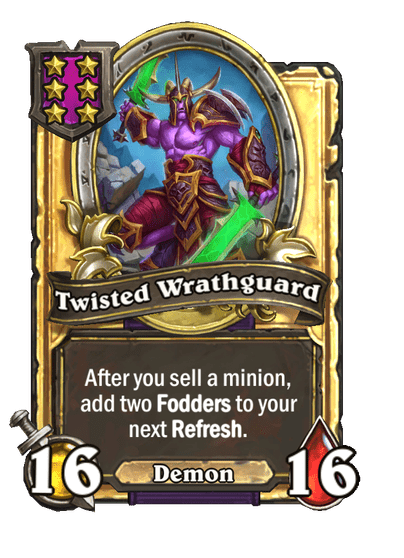 Twisted Wrathguard Hearthstone kártya