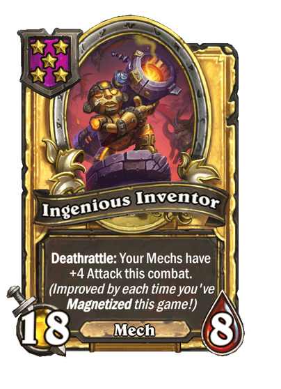 Ingenious Inventor Hearthstone kártya
