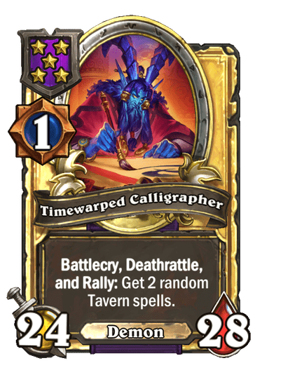 Timewarped Calligrapher Hearthstone kártya