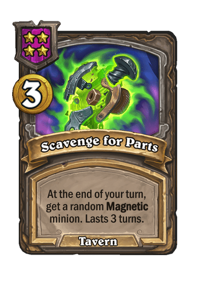 Scavenge for Parts Hearthstone kártya