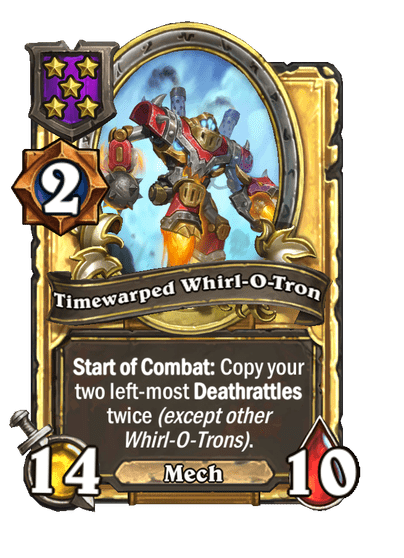 Timewarped Whirl-O-Tron Hearthstone kártya
