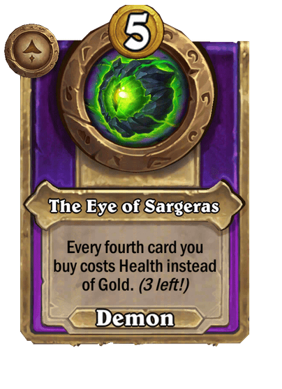The Eye of Sargeras Hearthstone kártya