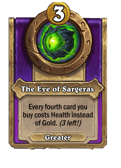 The Eye of Sargeras Hearthstone kártya