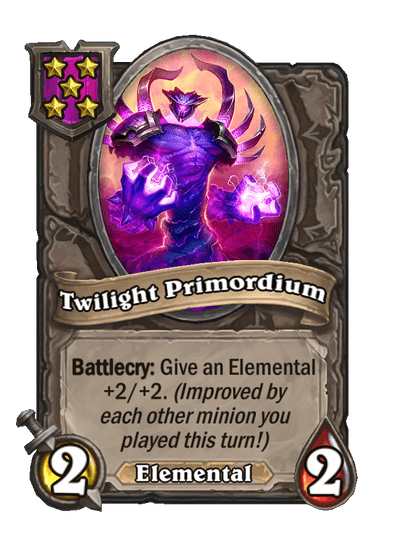 Twilight Primordium Hearthstone kártya