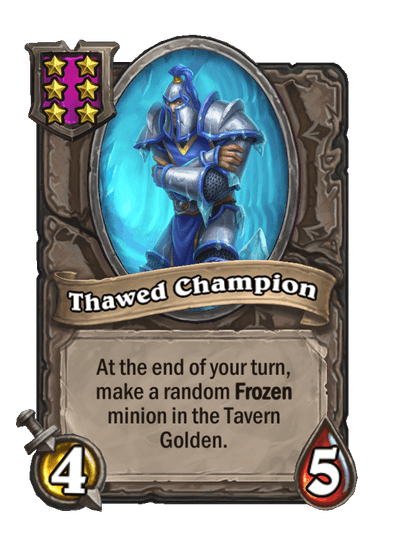 Thawed Champion Hearthstone kártya
