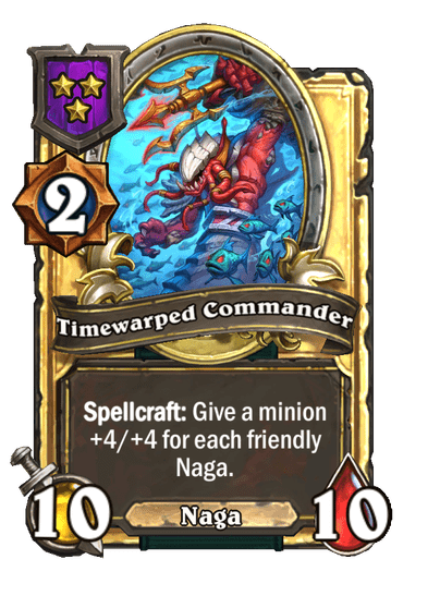 Timewarped Commander Hearthstone kártya