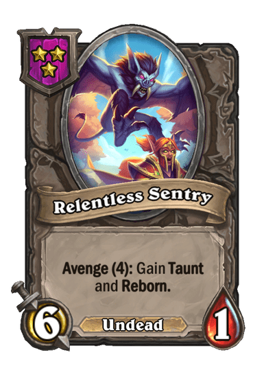 Relentless Sentry Hearthstone kártya