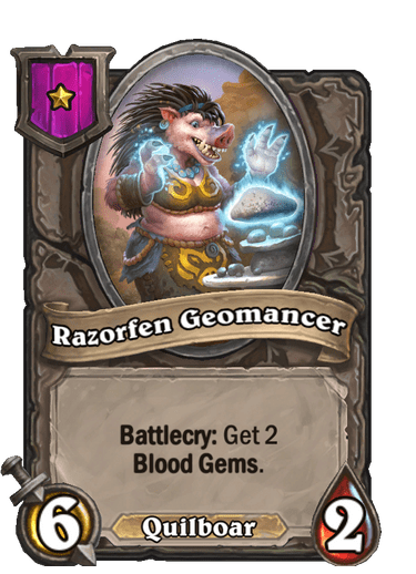 Razorfen Geomancer Hearthstone kártya