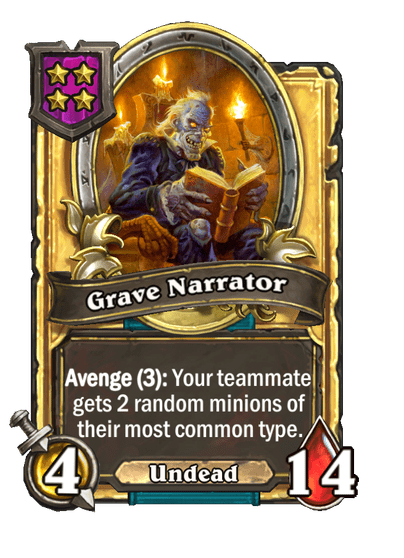 Grave Narrator Hearthstone kártya