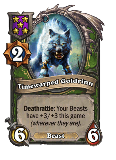 Timewarped Goldrinn Hearthstone kártya